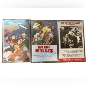 Vintage New Kids On The Block Cassette Tape 3 Lot